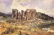 Karl Briullov The Temple of Apollo Epkourios at Phigalia Sweden oil painting reproduction